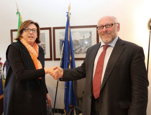 Il Direttore generale dell'Agenzia Laura Frigenti e il Direttore dell'Istituto di biometeorologia del Cnr Antonio Raschi