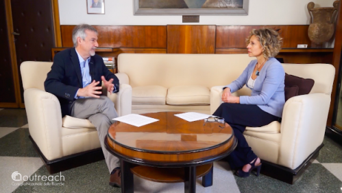 Un momento dell'intervista