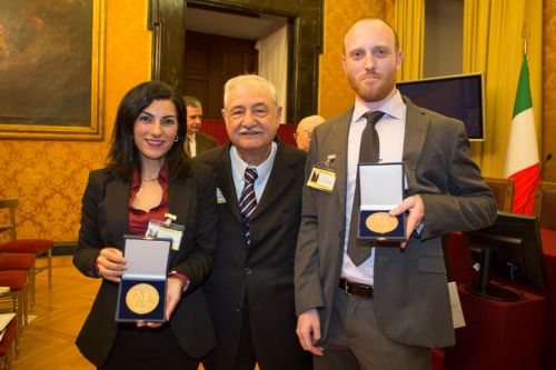 I due vincitori premiati a Montecitorio
