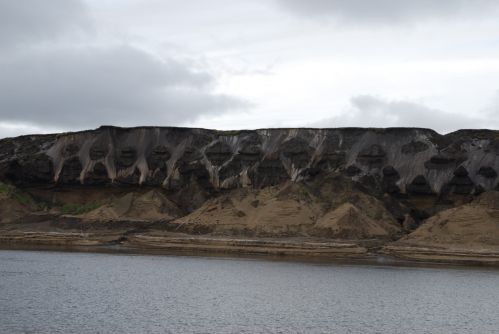 Deposito costiero di permafrost di tipo Yedoma in Siberia (credits: Gesine Mollenhauer, Alfred Wegener Institute)
