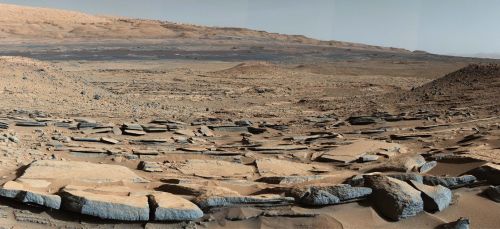 Kimberly formation at base of Mount Sharp, Mars. Credits: NASA/JPL-Caltech/MSSS