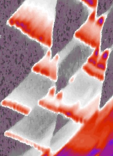 Immagine (Mappe di conduzione del transistor a singolo elettrone realizzato con un nanofilo di arseniuro/fosfuro di indio)
