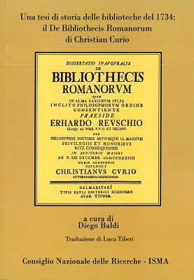 Cover De Bibliothecis Romanorum 