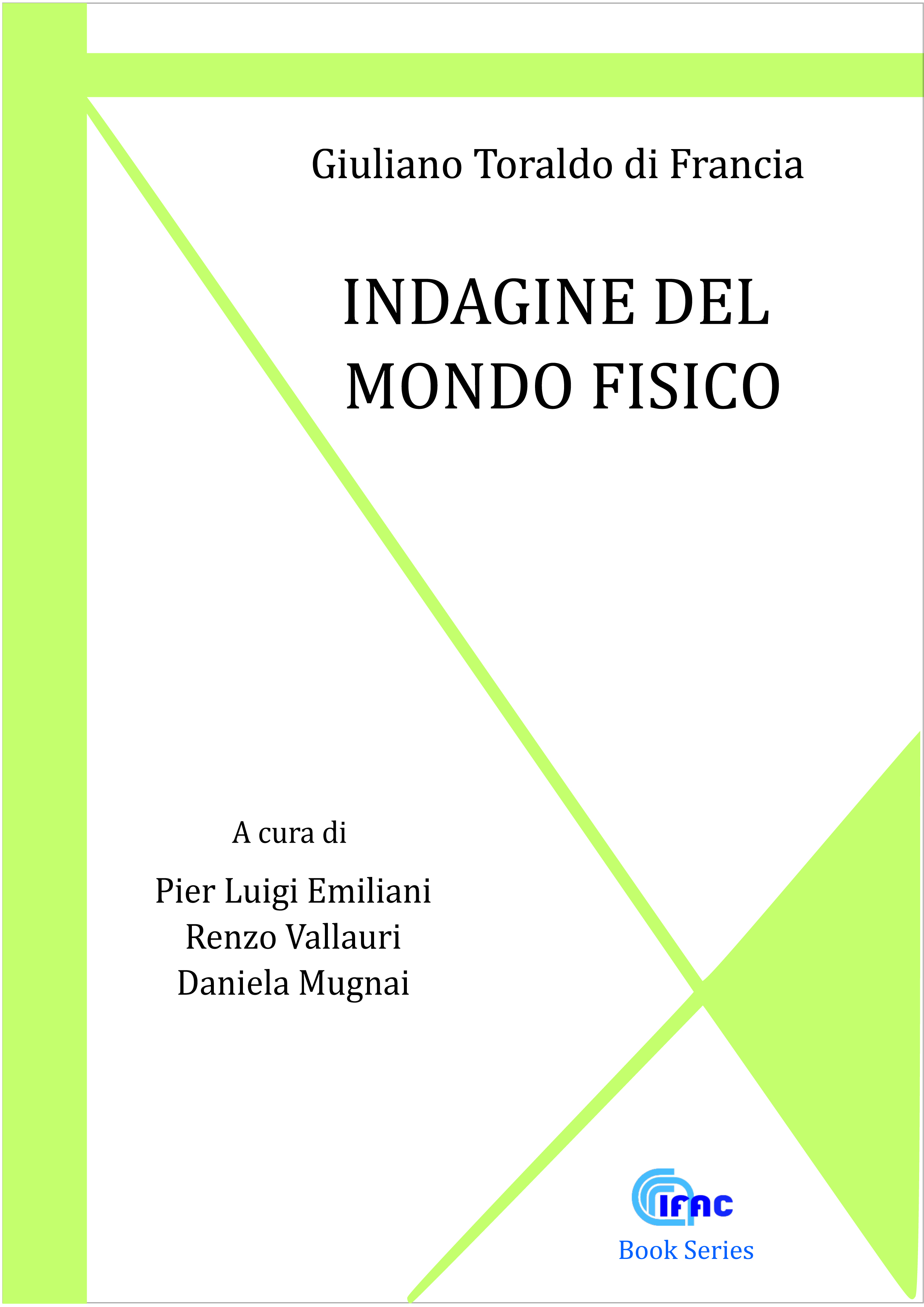 cover libro "Indagine del mondo fisico"